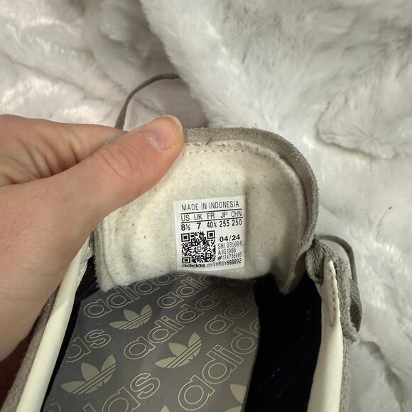 Adidas Handball Spezial Grey Suede Gum Sole Sneakers Women’s 8.5 - Picture 8 of 8